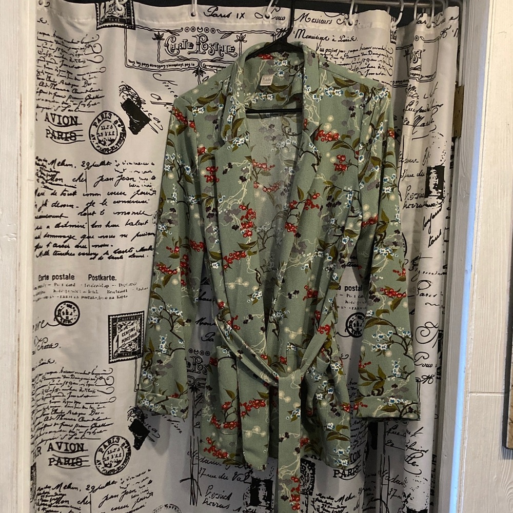 Twik Green Floral Women's Blazer